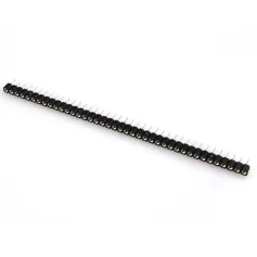 1 adet 40Pin Tek Sıra 2.54mm Yuvarlak Dişi Başlık Pimi