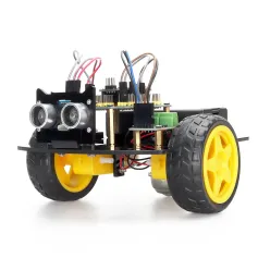 TSCINBUNY 2WD Ultrasonic Obstacle Avoidance Car Starter Robot Kit for Programming Educational Project