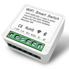 EWELINK 16A WiFi Anahtarı eWeLink APP Akıllı Ev Otomasyonu Kesici Röle Modülü Çift Yönlü Kontrol Zamanlayıcı Geri Sayım Fonksiyonu Alexa Google Home ile Ses Kontrolü
