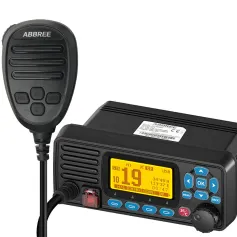 ABBREE AR-509MG VHF Deniz Radyo Sabit Montaj 25W GPS Su Geçirmez IP67 DCS Araması Balıkçılık için ABD/INT/CAN Deniz Radyo Kanalları