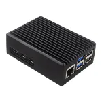 Raspberry Pi 5 Passive Cooling Case Aluminum Alloy Dissipation Striped Shell Box