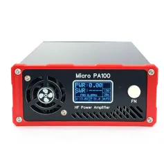Micro PA100 100W HF Amplifier Auto TX/RX & LPF Switching SWR/Temp Protection Compatible with ICOM/YAESU/XIEGU