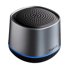Havit M8 Mini altaveu bluetooth Altaveu portàtil 52 mm Bobina mòbil Deep Bass RGB Light TWS Mans Free Call Outdoors Altaveus sense fil a l'aire lliure