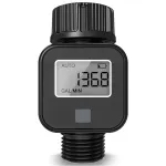 SGS05 Digital Water Flow Meter ຄວາມຖືກຕ້ອງສູງ IP6X Waterproof Four-mode ວັດແທກການໃຊ້ນໍ້າແລະອັດຕາການໄຫຼສໍາລັບສວນນອກເຮືອນ Watering Irrigation Hose