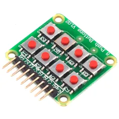3pcs Micro Switch 2x4 Matrix Keyboard 8 Bit Keyboard External Keyboard Expansion Board Module Geekcreit for Arduino - products that work with official Arduino boards