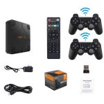 Hanhibr V5 Home Game Console Built-in 51000 Games Double Handle Retro Dual System Set-top Box 4K HD 3D Game Player Console Ares Arcade Fight