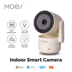 MoesHouse Tuya 4MP WiFi PTZカメラ スマートホーム モーションモニター IRナイトビジョン 双方向インターホン ホームCCTV監視 モニタリングカメラ