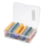 2600pcs 130 Values 1/4W 0.25W 1% Metal Film Resistors Assorted Pack Kit Set Lot Resistors Assortment Kits Fixed Resistor