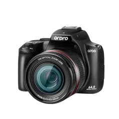 Ordro G700 4K 64MP 12X Optical Zoom Digital Camera Video Camcorder with 3 inch Folding Screen Auto Manual Focus LED Flash Built-in Vlog Camara