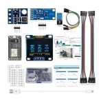 ESP8266 Weather Station Kit OLED Display Weather Station Atmosphetic Pressure Light Sensor Breadboards Electronics Component Set