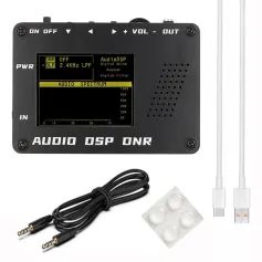 Redutor de ruído DSP de áudio DNR Filtro digital SSB Rádio amador YAESU ICOM + alto-falante