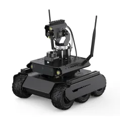 Jetson Orin Nano UGV Rover ROS2 6 Wheels 4WD Open Source AI Robot with Dual Controllers Gimbal 360° Flexible For Jetson Orin Series Board