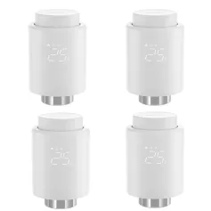 4 Adet SONOFF TRVZB Akıllı Zigbee3.0 Termostatik Radyatör Vanası Akıllı Termostat Sıcaklık Kontrol Cihazı APP ve Ses Kontrolü Alexa Google Home ile Çalışır