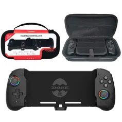 DOBE TNS-3161 for Switch OLED Plug-in Gamepad with Storage Bag Hall Joystick and Trigger RGB Game Controller Support HD Output 6-Axis Gyro Dual Motor Vibration Function