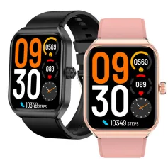 Schermo HD T56 da 1,91 pollici, doppia modalità, chiamata Bluetooth, frequenza cardiaca, pressione sanguigna, monitoraggio dell'ossigeno nel sangue, rilevamento della glicemia, misurazione dello stress, chiamata di emergenza SOS, modalità multi-sport, rip