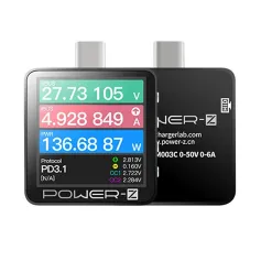 ChargerLAB POWER-Z KM003C Detector Tester for Mobile Repair USB PD3.1 Protocol 48V Range Dual Type-C Voltage Charger Current