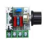 5Pcs 2000W Speed Controller SCR Voltage Regulator Dimming Dimmer Thermostat 220V 90-220V AC Adjustable Voltage for Electric Furnace Water Heater Lamps Small Motor Electric Iron