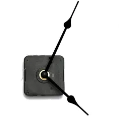 Kit de movimento de relógio de quartzo com ponteiros pretos, faça você mesmo