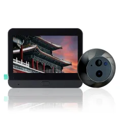 SY-35 Tuya WiFi Elektronik Kedi Gözü Gözetleme Deliği 4.3 inç 1080P IPS LCD Ekranlı Dış Mekan Kamera Dijital Kapı Monitör Dedektörü İki Yönlü Ses Desteği