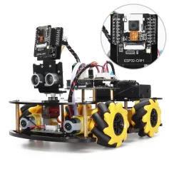 TSCINBUNY Robot Starter Kit For Arduino Programming with APP x ESP32 Camera and Codes Learning Develop Skill Smart Automation Kit