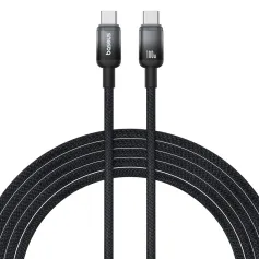 Baseus Discolor Series PD100W Type-C to Type-C Cable Fast Charging Data Transmission 7-Strand Reinforced Core Line 1M/2M Long for iPhone 17 17 Pro 16 15 Pro Max for HUAWEI Pura 80 Ultra for XIAOMI for OPPO