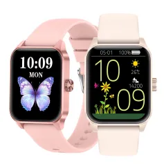 V25Z 1.85-inch HD Screen 3D Dynamic Dial bluetooth Call Heart Rate Blood Oxygen Monitor Sleep Monitoring Multi-sport Modes IP68 Waterproof Smart Watch