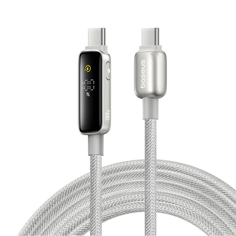 Baseus Vipow 100W Type-C na Type-C Digitálny zobrazovací kábel Rýchle nabíjanie Prenos dát Medené jadro Linka 1M/2M dlhá pre iPhone 16 16 Pro 15 15 Pro Max pre Huawei Pura X pre Xiaomi 15pro pre Samsung Galaxy S25 Ultra