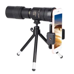 Telescopio monoculare professionale a lungo raggio BAK4 con zoom elevato 10X-300X40mm, visione notturna a bassa luminosità, per campeggio, escursionismo, osservazione