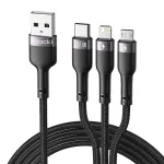 Toocki TQ-X61 6A 100W USB-A na iP / Micro / Type-C Kabel Vinnige Laai Data-oordrag Koperkernlyn 1.2M Lank vir iPhone 15/15 Plus 14 13 vir Huawei Mate60 Pro vir Samsung Galaxy S23 vir Xiaomi 13Pro