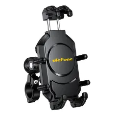 Ulefone AM01 AM02 Motorcycle Phone Mount 360° Swivel Vibration Dampener High-Speed Lock Anti-Theft Screw with Stainless Steel Telescopic Rod for Armor 28 Series for Armor 27 Series for Armor 30 Pro for ARMOR 24