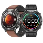 ET492 1.43inch AMOLED Display ECG Micro-physical Examination Non-invasive Blood Sugar Uric Acid and Lipid Function bluetooth Call Heart Rate Blood Pressure Blood Oxygen Monitor Sleep Monitoring Multi-sport Modes Music Playback IP68 Waterproof Smart Watch