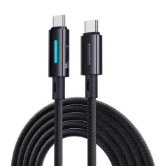 Baseus Vivid Speed PD100W кабель USB-C на USB-C Быстрая зарядка Передача данных Линия утолщенной медной жилы длиной 1 м / 2 м для iPhone 16 Pro 15 Pro Max для Huawei Mate XT для Xiaomi 15pro для Samsung Galaxy Z Flip6