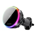 ESSAGER T2 Magnetic Wireless Car Charger 15W Fast Charging with Semiconductor Cooling 360° Rotation Phone Mount for Vent Dash Mount