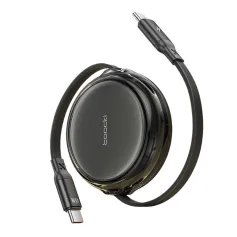 Toocki TQ-X94C2 PD100W Type-C to Type-C Retractable Cable PD Fast Charging Data Transmission Copper Core Line 1M Long for iPhone 16 16 Pro 15 Pro Max for Huawei Pura 80 Ultra for SAMSUNG for XIAOMI