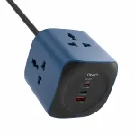 LDNIO SC3319 10A 2500W Cube Power Socket with 3AC Outlets+USB-A+2USB-C PD3.0 2.0 QC4+ 3.0 2.0 AFC FCP SCP PPS BC1.2 Fast Charging Desktop Charging Station EU Plug US Plug for iPhone 16 16 Pro 15 14 13 Pro Max for Xiaomi 15pro for Samsung Galaxy Z Fold6