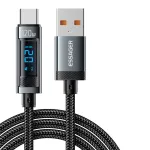 ESSAGER ES-X47 6A 120W USB-A to Type-C Digital Display Cable Fast Charging Data Transmission Copper Core Line 1M/2M Long for iPhone 15 15 Plus for Huawei Pura 70 Ultra for Xiaomi Civi 4 Pro for Samsung Galaxy Z Fold6