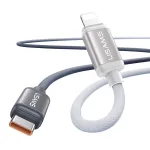 USAMS SJ757 PD30W Type-C to iP Cable Fast Charging Data Transmission Tinned Copper Core Line 1.2M Long for iPhone 14 14 Pro 13 12 11 Pro Max for iPad