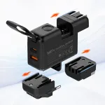 [GaN Tech] LDNIO Q2618 65W 2-Port Portable Travel Charger USB-C+USB-A QC3.0 2.0 AFC FCP SCP Fast Charging Wall Charger Adapter Built-in EU/US/UK/AU Plug for iPhone 16 16Pro 15 14 13 Pro Max for Huawei Mate XT for Xiaomi 15pro