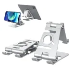 Blitzmax BM-TS4 3 in 1 Tablet/Phone Holder Portable Foldable Online Learning Live Streaming Desktop Stand Watch Tablet Phone Holder for iPhone 14 14 Plus 14 Pro Max for Samsung Galaxy Z Fold 4 S22 Ultra MacBook Air for iPad Pro 2021