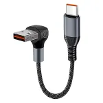 6A USB-A to Type-C Cable Fast Charging Data Transmission Tinned Copper Core Line 0.25M/0.5M Long for iPhone 15 15 Plus for Huawei Pura 70 Ultra for Xiaomi Civi 4 Pro for Samsung Galaxy Z Fold 6
