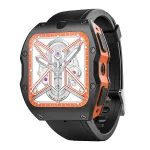 Rogbid Model X 2.1 inch HD 400*454 Pixels 4G LTE 4GB+128GB GPS 13MP+5MP Dual Camera IP68 Waterproof Face Unlock Ceramic Smart Watch Phone