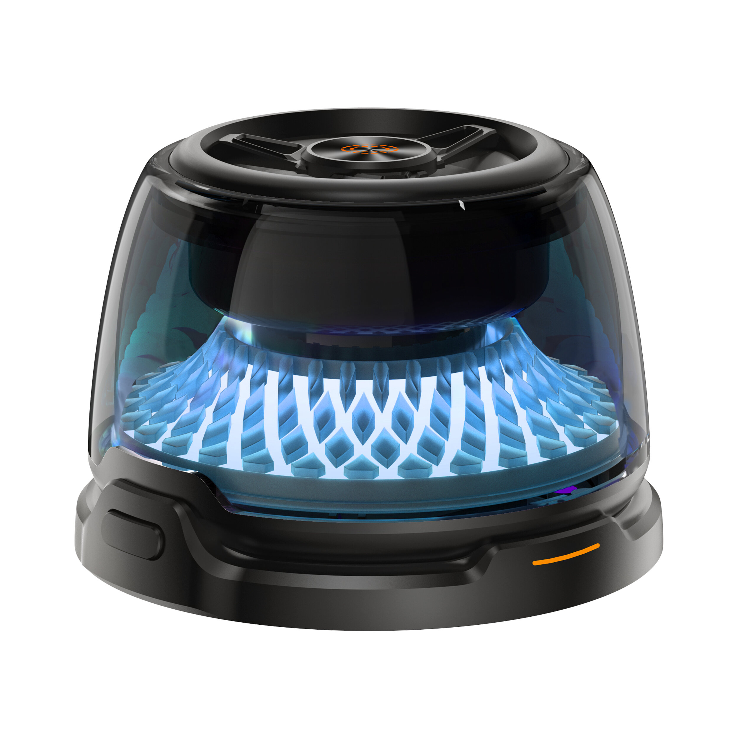 R9 Magnetic Wireless Charger Bluetooth Speaker 40mm Full Frequency Unit RGB Lights 10M Range 3W Portable Multi-Device Compatible Phone Holder Fast Charging Mount Bracket for Smart Phones for iPhone 16 16 Pro for Xiaomi 15pro for Samsung Galaxy S25 Ultra