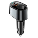 ESSAGER F755 120W 3-Port USB PD Car Charger Adapter USB-A+Type-C+85W Expansion Port Support QC3.0 PD3.0 AFC FCP PPS Fast Charging for iPhone 15 14 13 for Huawei Pura70 Ultra for Samsung Galaxy Z Fold6