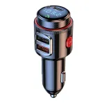 T23 bluetooth V5.4 FM Transmitter 30W PD+QC3.0 USB Car Charger Blue LED Digital Display Wireless Radio Adapter HiFi Music Play Car Kit with Mic Hands Free Calls