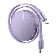 PD240W USB-C на USB-C Выдвижной кабель Быстрая зарядка Передача данных Толстый медный сердечник Линия 12CM-100CM Long для iPhone 16 16 Plus 15 15 Pro для Huawei Mate XT для Xiaomi 15pro для Samsung Galaxy Z Flip6