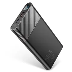 KUULAA KL-YD11 18W 10000mAh Power Bank LED Digital Display External Battery Power Supply with 2 Inputs & 2 Outputs Support QC3.0 PD3.0 Fast Charging for iPhone 16 15 Pro 14 13 12 Pro Max for Huawei Pura X for Xiaomi 15pro