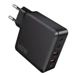 [GaN Tech] PD160W 4-Port USB PD Charger 2USB-A+2USB-C PD Fast Charging Wall Charger Adapter EU Plug US Plug for iPhone 16 16 Pro 15 14 13 Pro Max for Huawei Pura 80 Ultra for XIAOMI for SAMSUNG