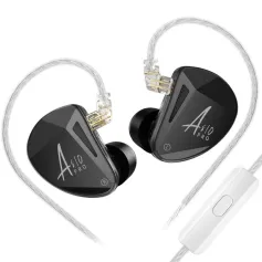 KZ AS10 PRO Wired Earphone 5BA IEMs Bass Stereo HiFi Monitor with Silver-plated Detachable Audio Cable 3.5mm Jack Earbuds Headphones