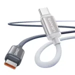 USAMS SJ756 PD60W Type-C to Type-C Cable PD QC AFC FCP Fast Charging Data Transmission Tinned Copper Core Line 1.2M Long for iPhone 16 16 Pro 15 Pro Max for Xiaomi 15pro for Samsung Galaxy S25 Ultra