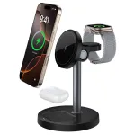 S11 15W Magnetic Wireless Charger Fast Wireless Charging Stand for Smart Phones for iPhone 16 16 Pro 15 14 13 Pro Max for Huawei Pura X for Xiaomi 15pro for Airpods for Apple Watch